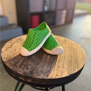 Kids Green Slip-On Shoes